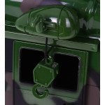 Vojenský vrtuľník so zvukovými a svetelnými efektami zelený